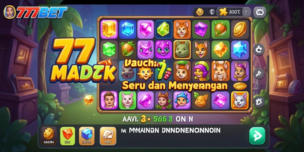Tampilan permainan 777BET yang menarik dan penuh warna.