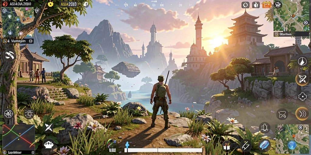 Gameplay ASIA200 yang menakjubkan dalam dunia terbuka.
