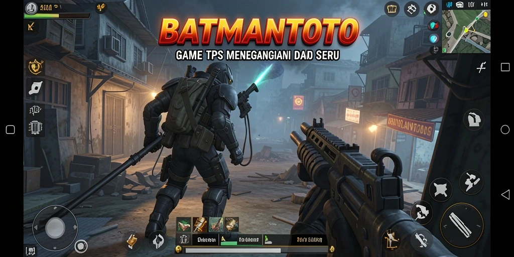 Tangkapan layar menunjukkan aksi pertempuran intens di BATMANTOTO.