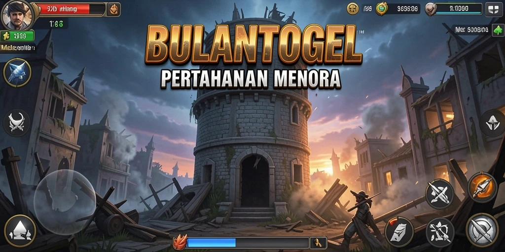 Gameplay seru di BULANTOGEL dengan pertahanan menara yang strategis.