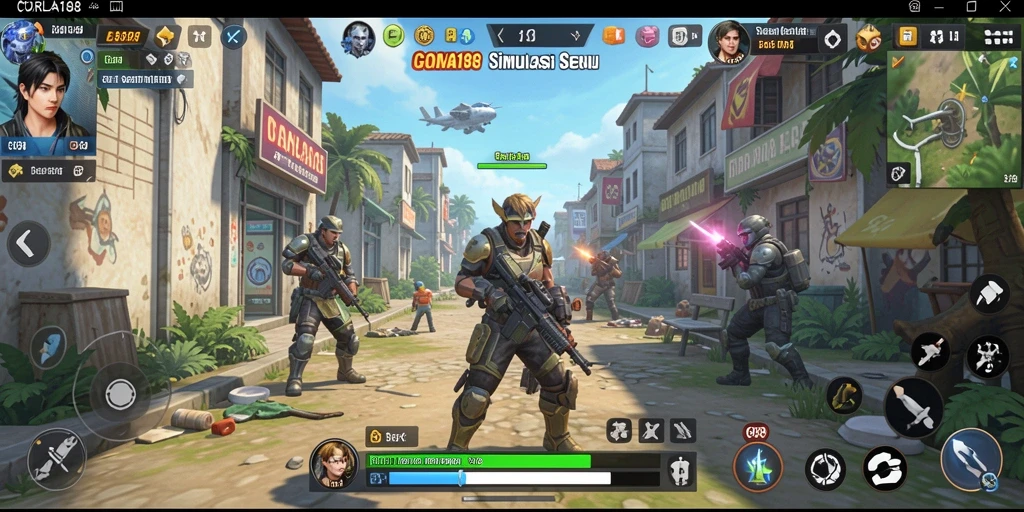 Tampilan gameplay menakjubkan dari CORLA188 dalam simulasi kehidupan sehari-hari.