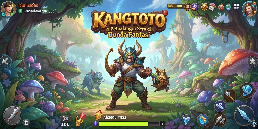 Screenshot gameplay KANGTOTO yang menampilkan petualangan seru.