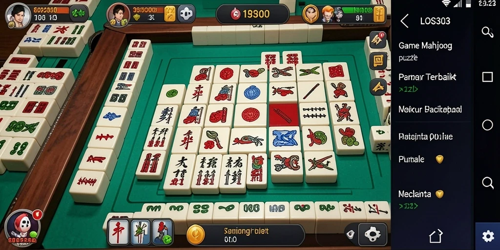 Tampilan gameplay Mahjong di LOS303 yang memukau dan interaktif.