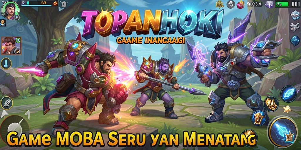 Gameplay seru di TOPANHOKI dengan strategi tim yang intens.