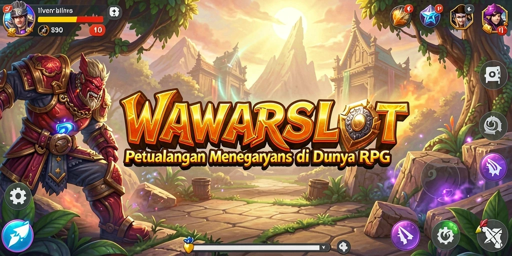 Tangkapan layar dari gameplay WAWARSLOT yang penuh aksi RPG.