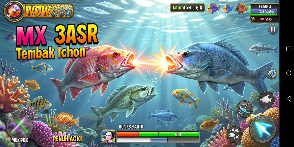 Tampilan menawan dari gameplay tembak ikan WOW388.